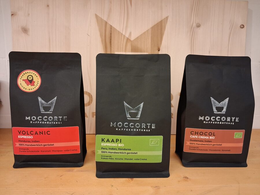 Probierpaket Espresso mit drei Kaffeebeuteln